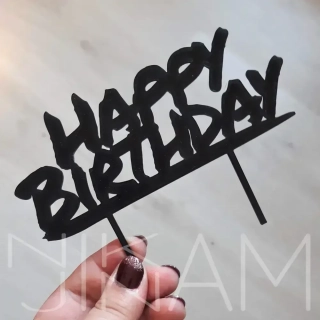 Dortový zápich Happy Birthday